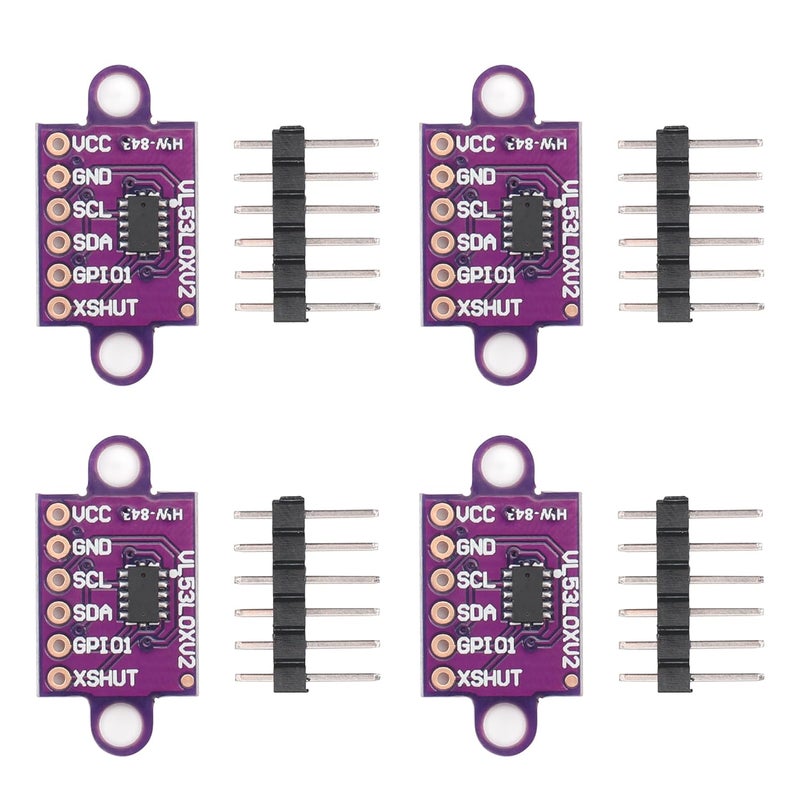 Qoroos 4Pcs VL53L0X Time-of-Flight (ToF) 940nm Laser Ranging Sensor Breakout GY-VL53L0XV2 Distance Measurement Sensor Module IIC for Arduino - Image 1